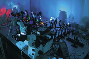 Image of microscope setup