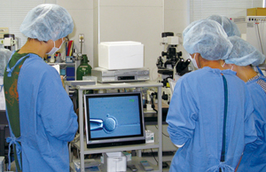 picture of an experiment at BRC