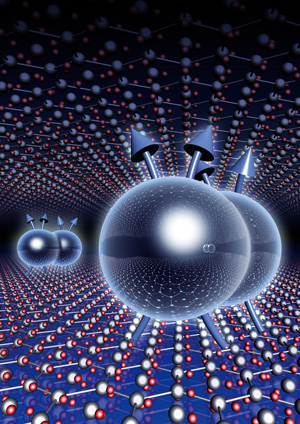 Image of electron pairs at the interface