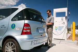 Image of a hydrogen fuel car