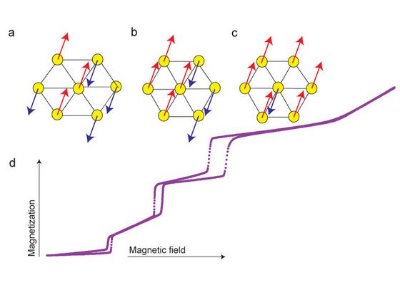 Image showing the structural changes along with increasing magnetic field