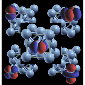 Image of the face-centered cubic lattice structure