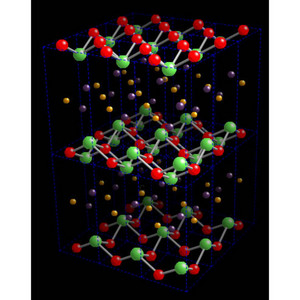 Image showing the structure of superconductor