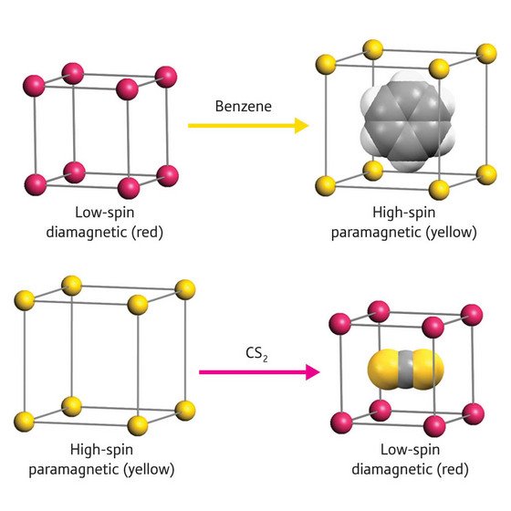 Schematic of magnetic chemo-switching