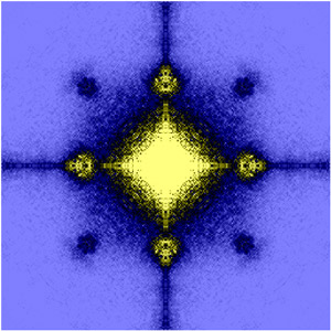 Image of the converted interference pattern