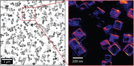 Image of gold/silver nanoparticles