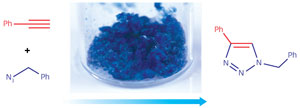 Image of blue copper catalyst