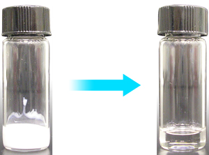 Image of a technique that dissolves DNA in organic solvents