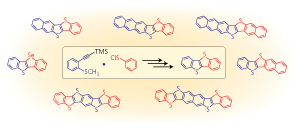 Imege of the ring structure of BTBT-type molecules 