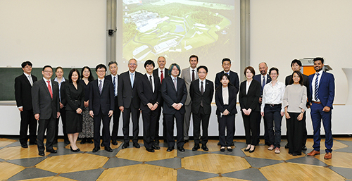 Group photo of signing ceremony