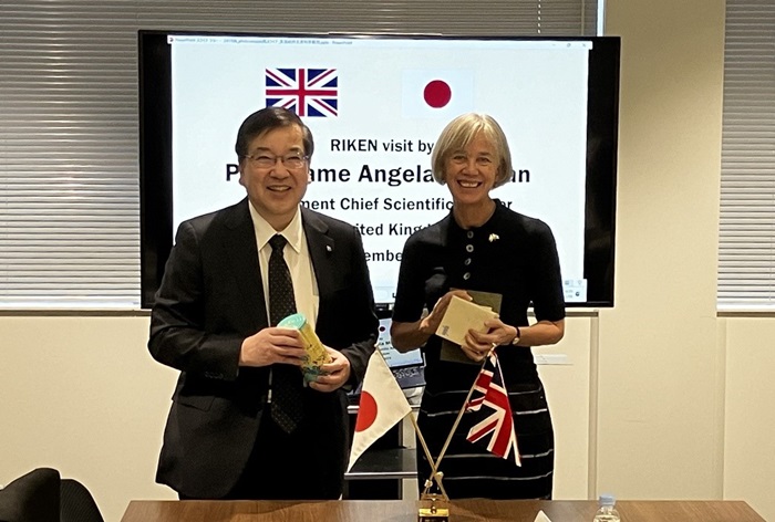 image of President Gonokami and Dame Angela McLean