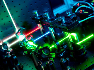 image of laser pulses