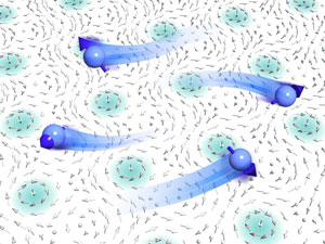 Image of skyrmions and electorons