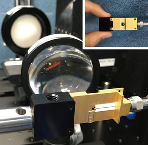 image of the terahertz detector chip