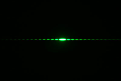 image of  light from a green solid state laser 