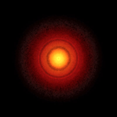 image of the protoplanetary disc around the nearby young star TW Hydrae.