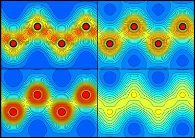 image of the distribution of electrons in diamond