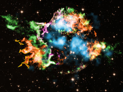 image of Cassiopeia A supernova remnant