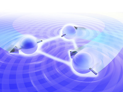 image of electron spin