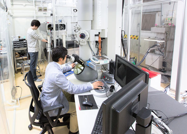 imager of Takahiro Shimojima observing skyrmions in a thin film of cobalt zinc manganese