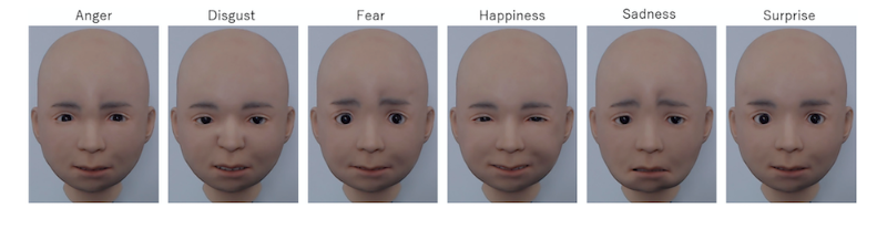 Image showing facial expression patterns of the android