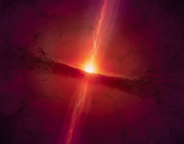 image of a dark protostellar disk 