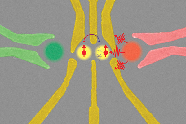 image of a double quantum dot device