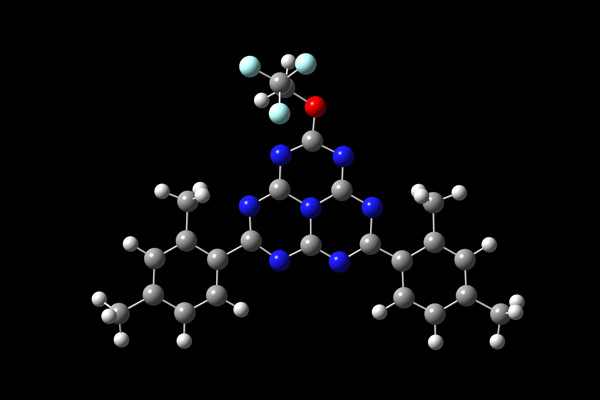 Image of molecular structure of an organic fluorescent compound