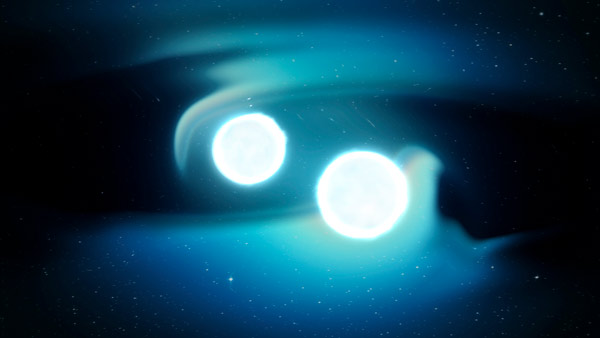 Image of  two neutron stars