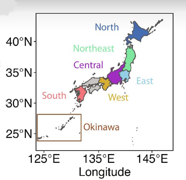 map of Japan