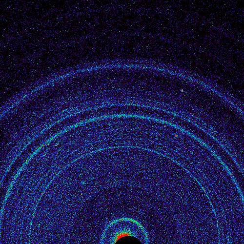 image of an x-ray diffraction pattern