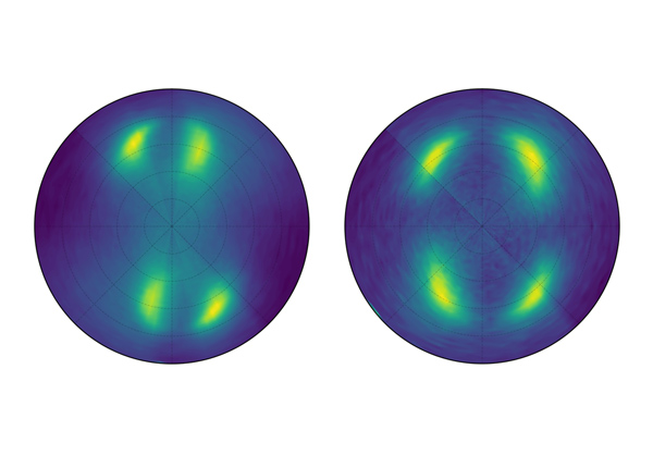 image of results of using ultrasound to probe a magnetic material