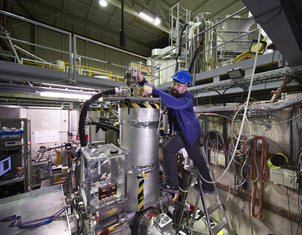 image of Ulmer working at the facility